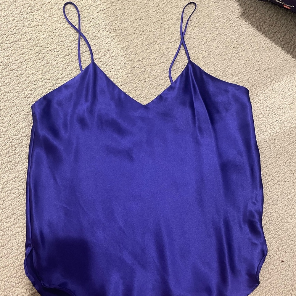 Elegant Purple 100% silk Top